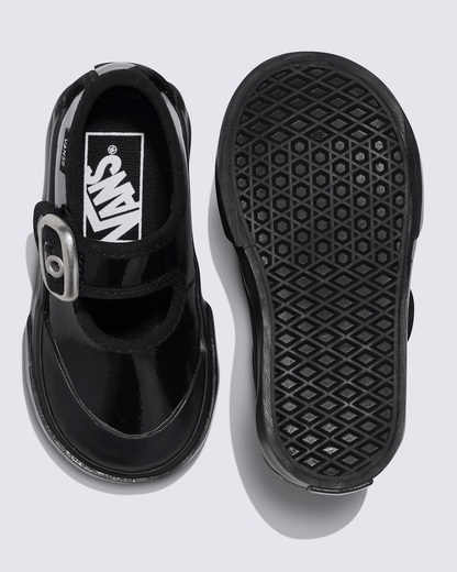 Vans Toddler Mary Jane Shoe in Gothic Shine Black
