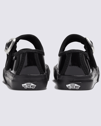 Vans Toddler Mary Jane Shoe in Gothic Shine Black