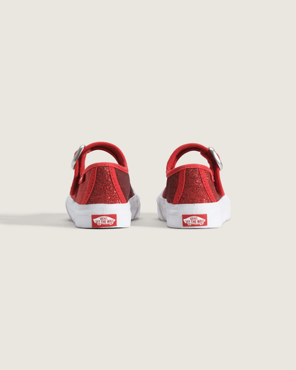 Vans Toddler Mary Jane Shoe in Glitter Red