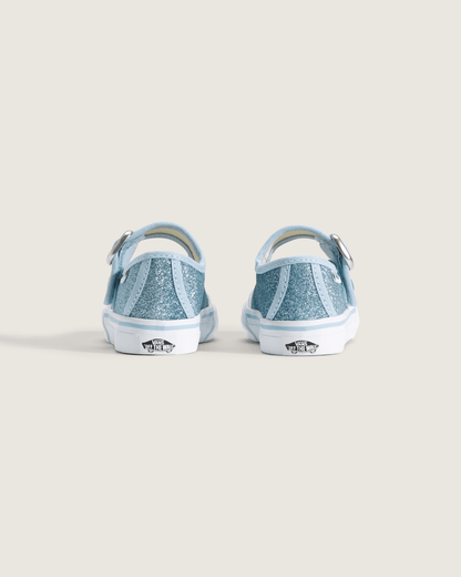 Vans Toddler Mary Jane Shoe in Glitter Cloud Blue