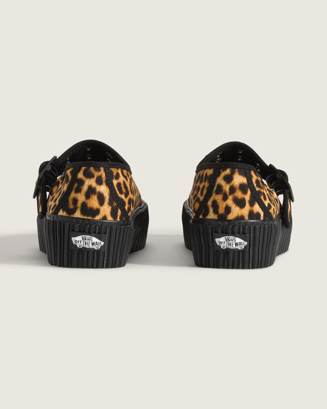 Vans Mary Jane Creeper Shoe in Leopard Brown / Black