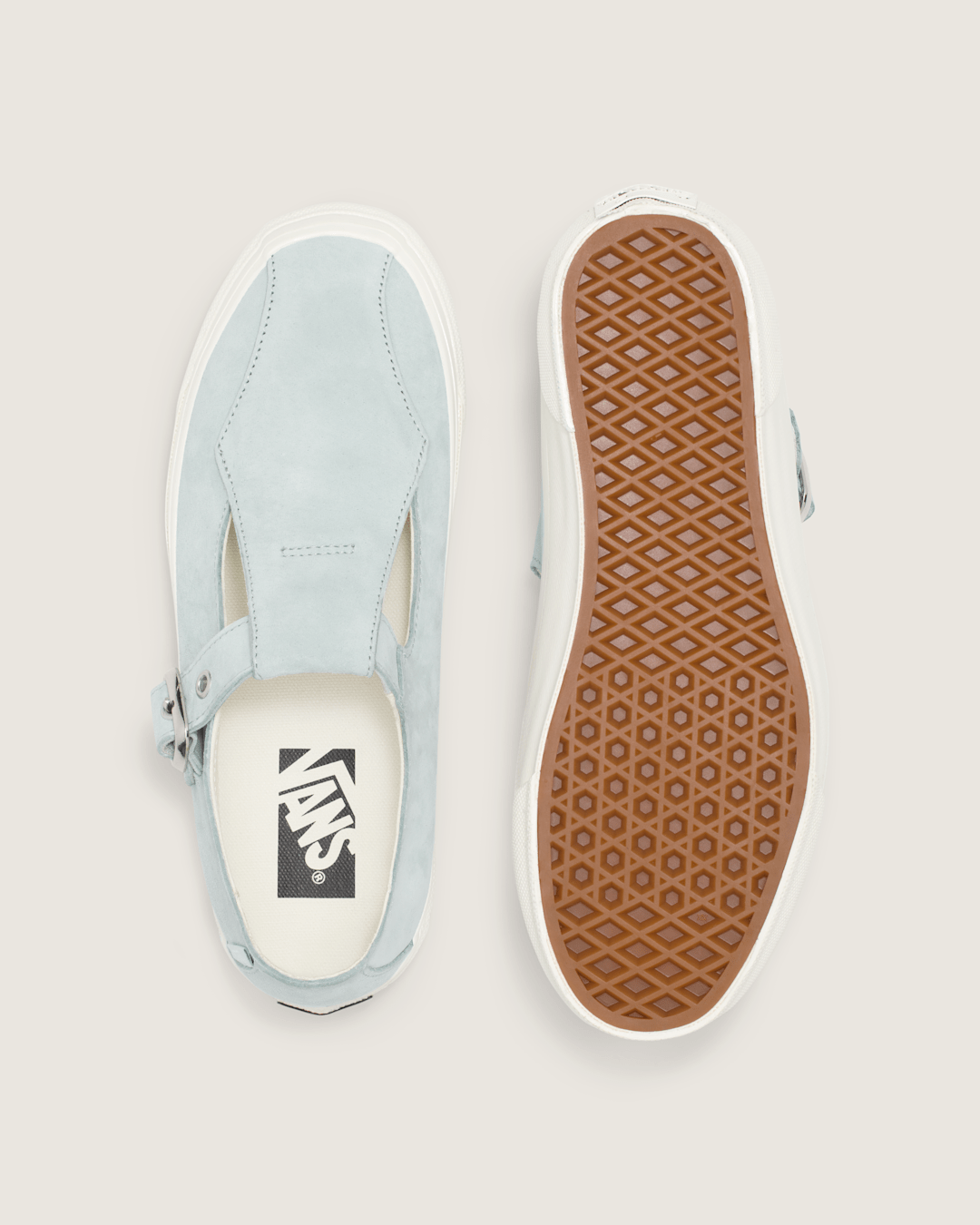 Vans Premium Mary Jane Suede Shoe in Spa Blue
