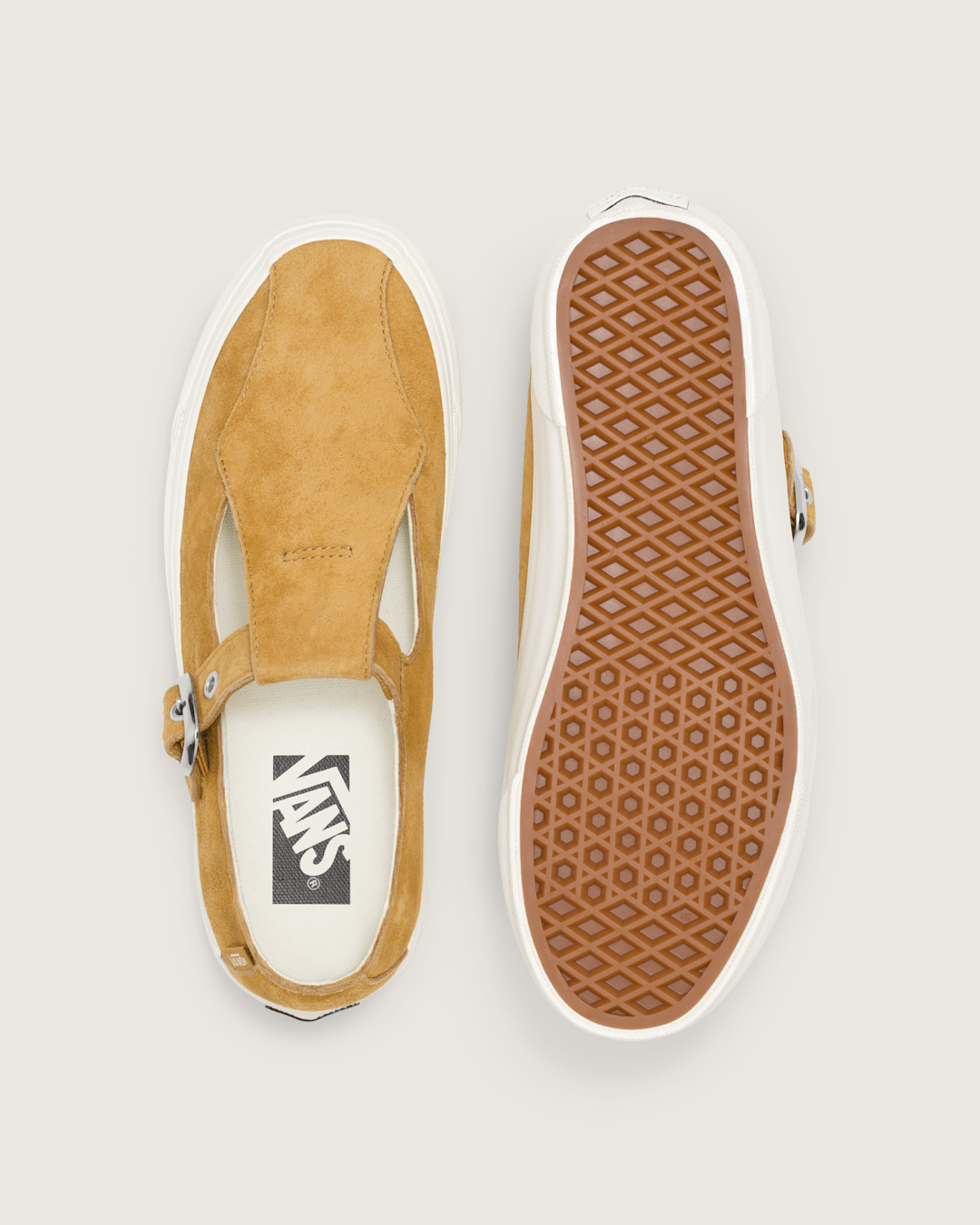 Vans Premium Mary Jane Suede Shoe in Harvest Gold Yellow