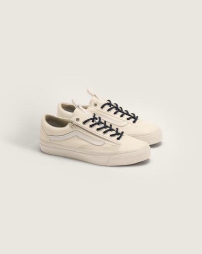 Vans Premium Old Skool Zip Shoe in Ice White