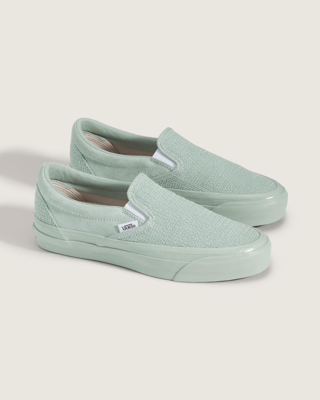 Vans Premium Classic Slip-On Shoe in Olive Grey