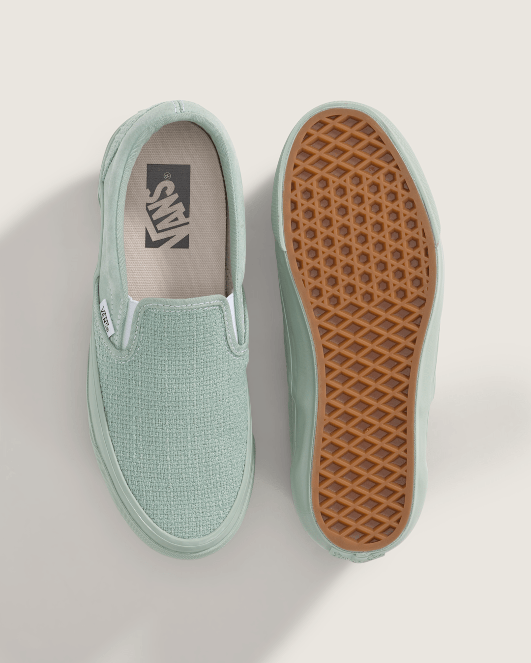 Vans Premium Classic Slip-On Shoe in Olive Grey