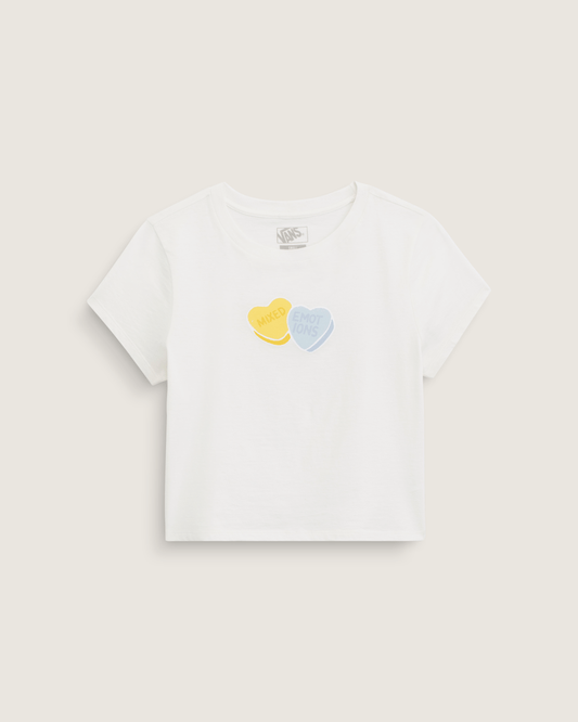 Vans Candy Mixed Emo T-Shirt in Marshmallow White