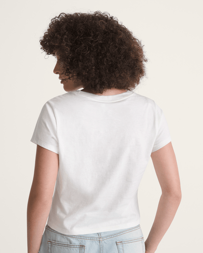 Vans Candy Mixed Emo T-Shirt in Marshmallow White