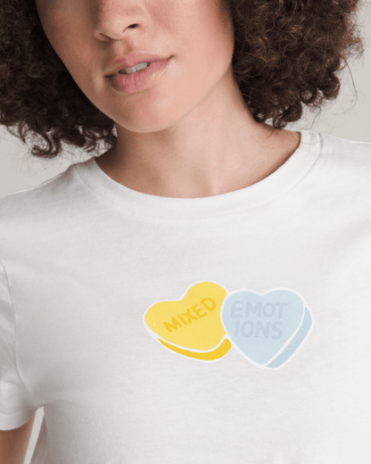 Vans Candy Mixed Emo T-Shirt in Marshmallow White