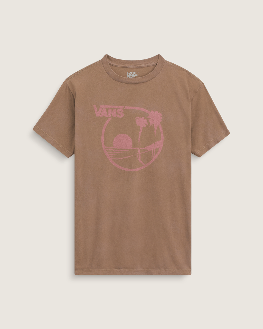 Vans Waffle Shop Sun Vans Style T-Shirt in Brown