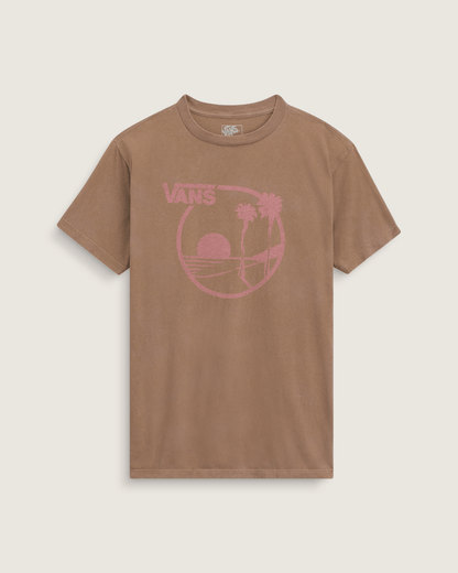 Vans Waffle Shop Sun Vans Style T-Shirt in Brown