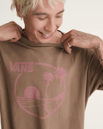 Vans Waffle Shop Sun Vans Style T-Shirt in Brown
