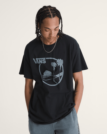 Vans Waffle Shop Sun Vans Style T-Shirt in Black