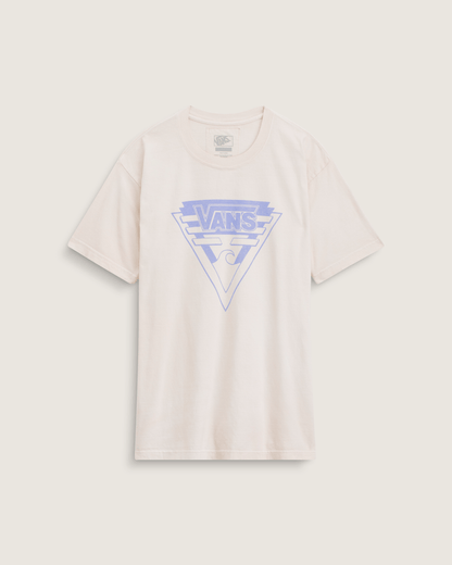 Vans Waffle Shop Wave Blend T-Shirt in Marshmallow White