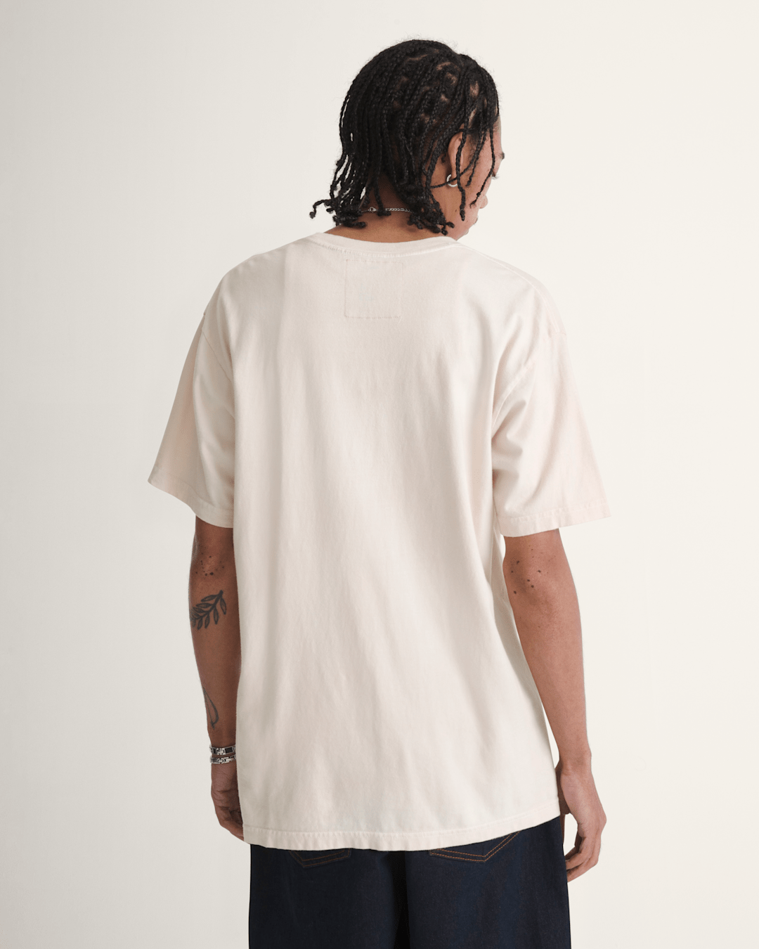 Vans Waffle Shop Wave Blend T-Shirt in Marshmallow White