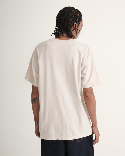 Vans Waffle Shop Wave Blend T-Shirt in Marshmallow White