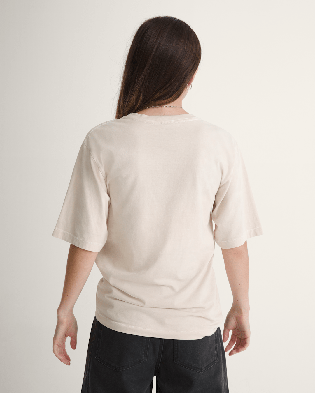 Vans Waffle Shop Wave Blend T-Shirt in Marshmallow White