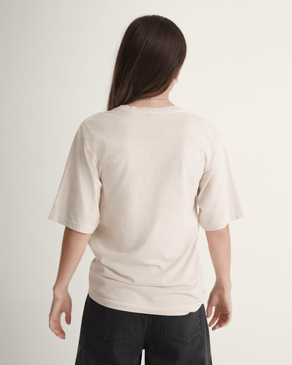Vans Waffle Shop Wave Blend T-Shirt in Marshmallow White