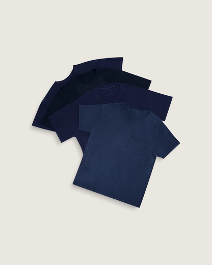 Vans Waffle Shop Skate Crest T-Shirt in Navy Blue