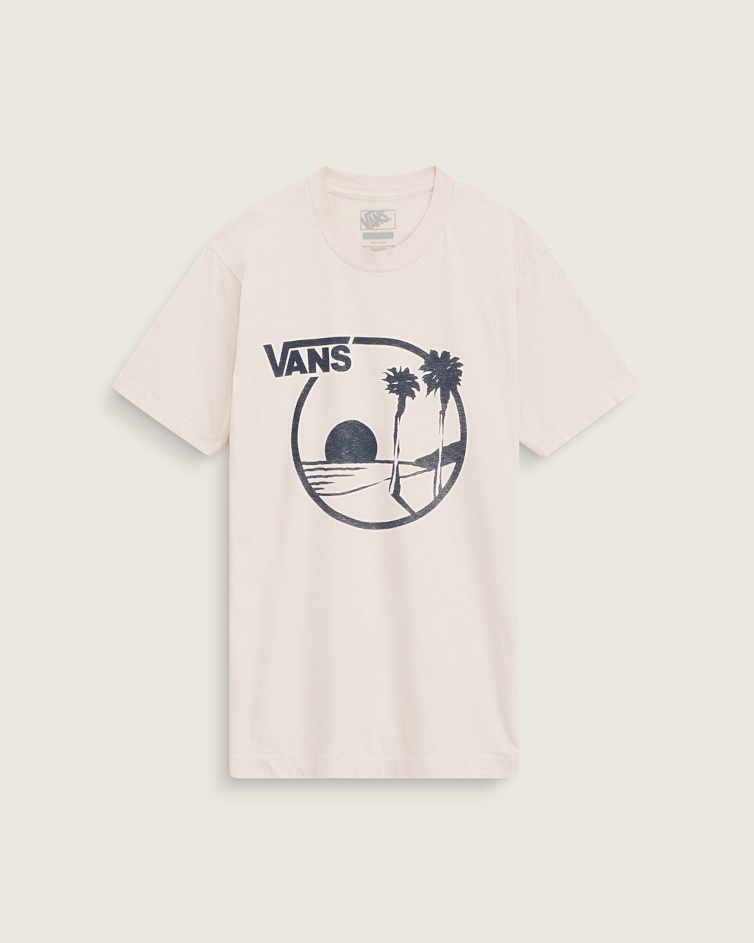Vans Waffle Shop Sun Vans Style T-Shirt in Marshmallow
