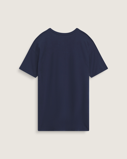 Vans Waffle Shop Wave Blend T-Shirt in Navy Blue