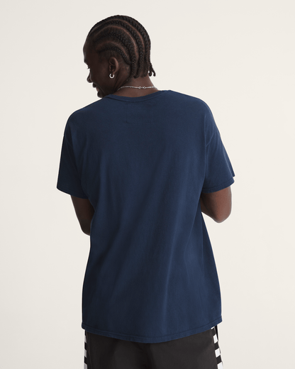 Vans Waffle Shop Wave Blend T-Shirt in Navy Blue