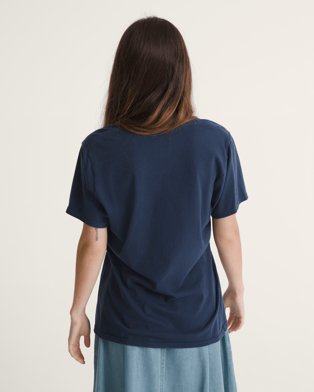 Vans Waffle Shop Wave Blend T-Shirt in Navy Blue