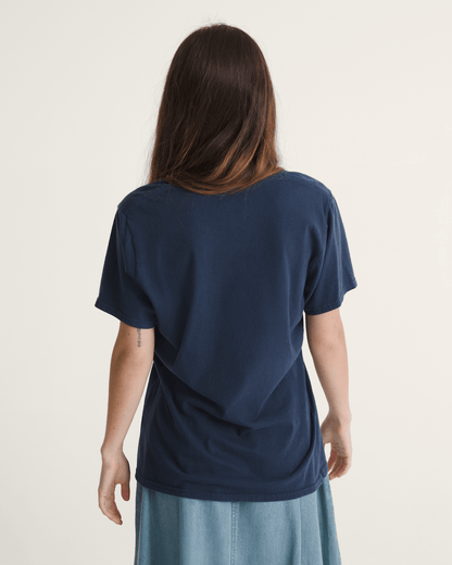 Vans Waffle Shop Wave Blend T-Shirt in Navy Blue