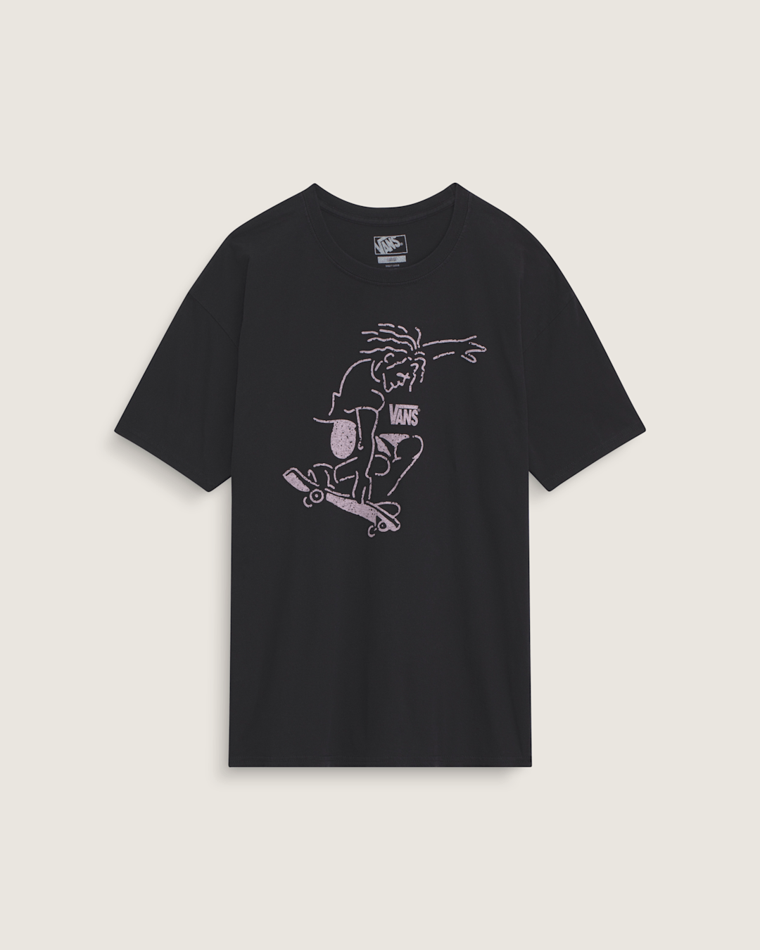 Vans Waffle Shop Skate Crest T-Shirt in Black