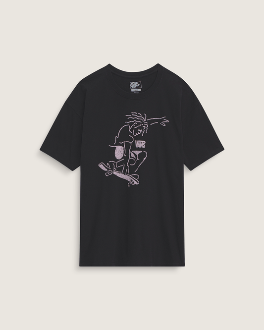 Vans Waffle Shop Skate Crest T-Shirt in Black