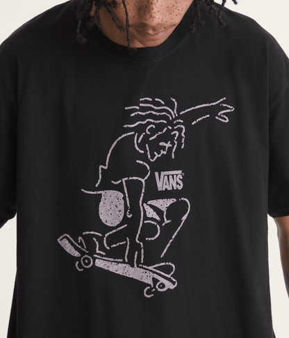 Vans Waffle Shop Skate Crest T-Shirt in Black