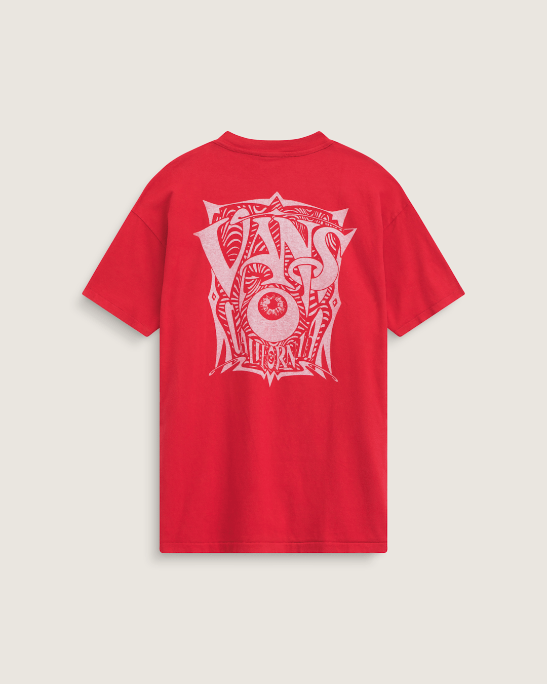 Vans Waffle Shop Optic Eye T-Shirt in Red