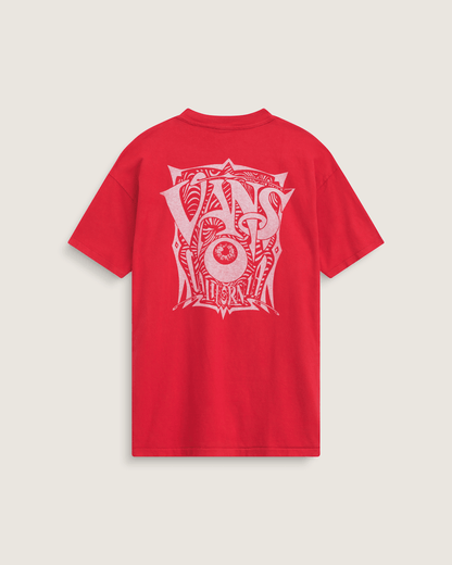 Vans Waffle Shop Optic Eye T-Shirt in Red