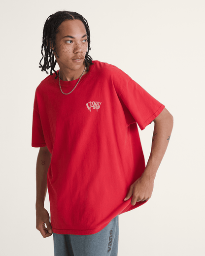 Vans Waffle Shop Optic Eye T-Shirt in Red