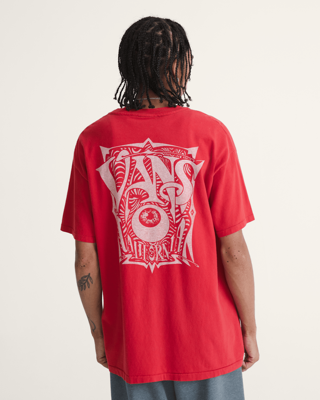 Vans Waffle Shop Optic Eye T-Shirt in Red
