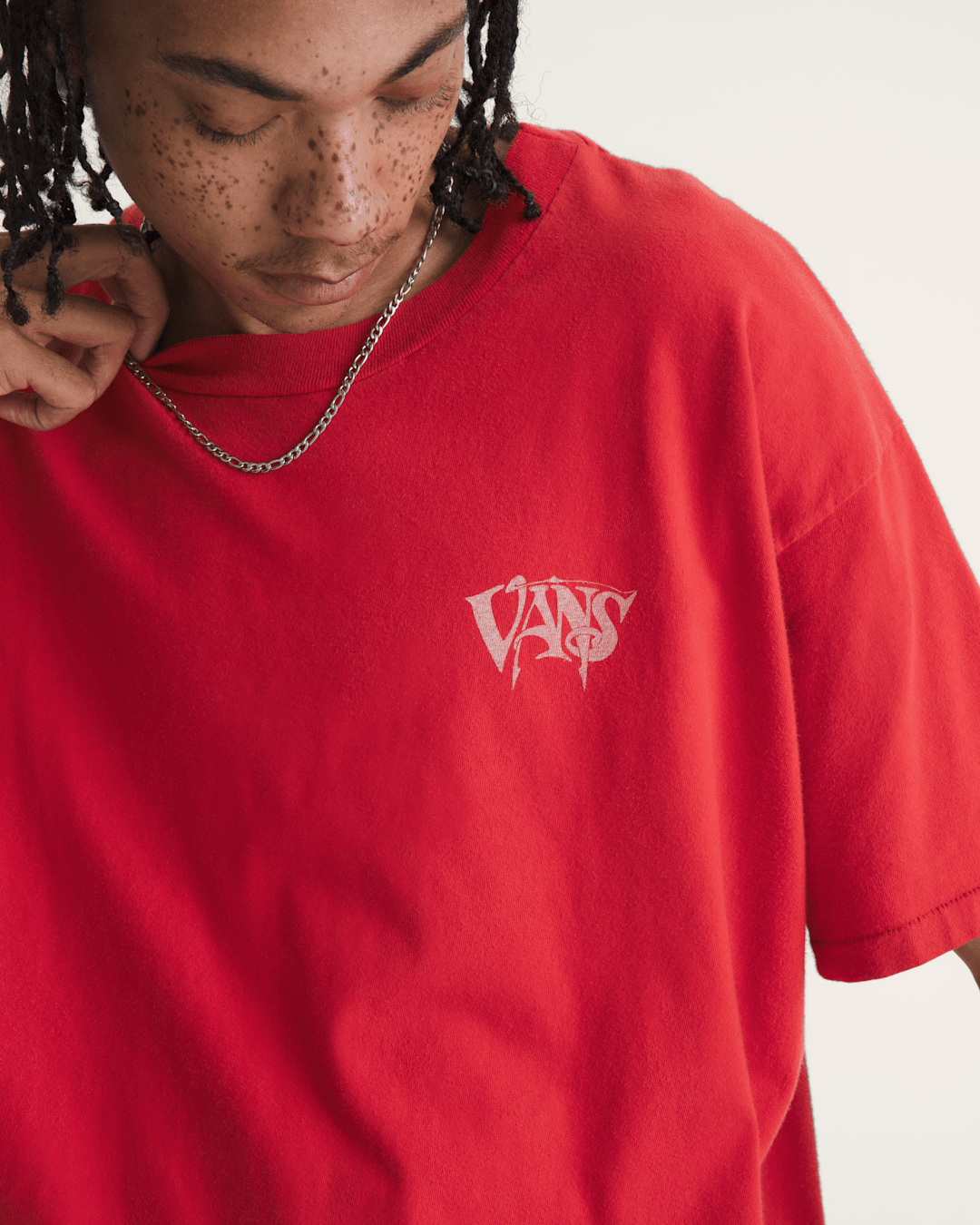 Vans Waffle Shop Optic Eye T-Shirt in Red