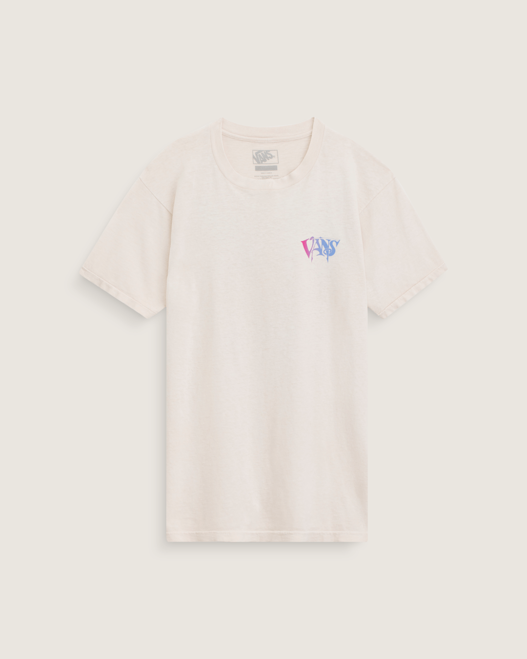 Vans Waffle Shop Optic Eye T-Shirt in Marshmallow White