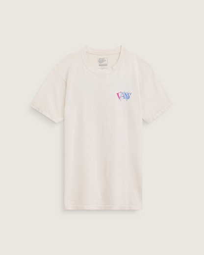 Vans Waffle Shop Optic Eye T-Shirt in Marshmallow White