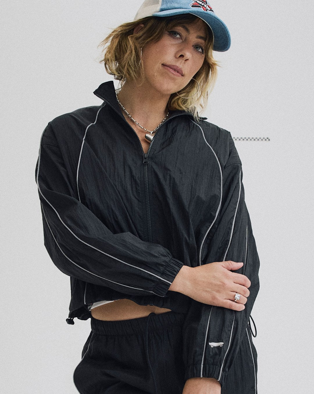 Vans Nyla Track Jacket in Black