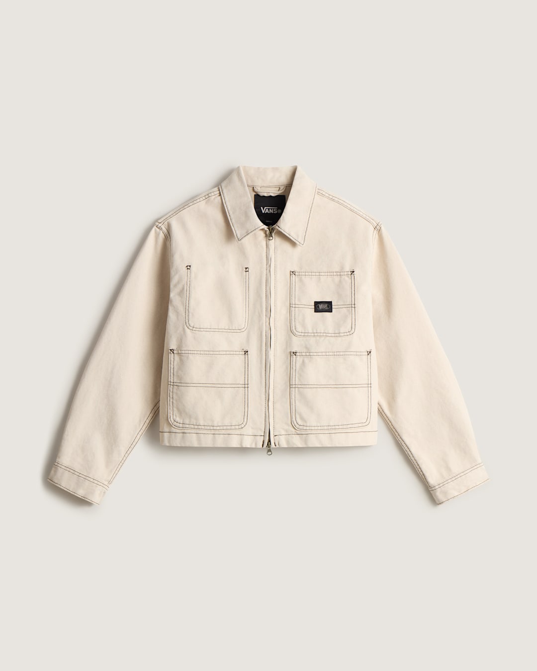 Vans Emily Boxy Work Wear Jacket in Natural Seed