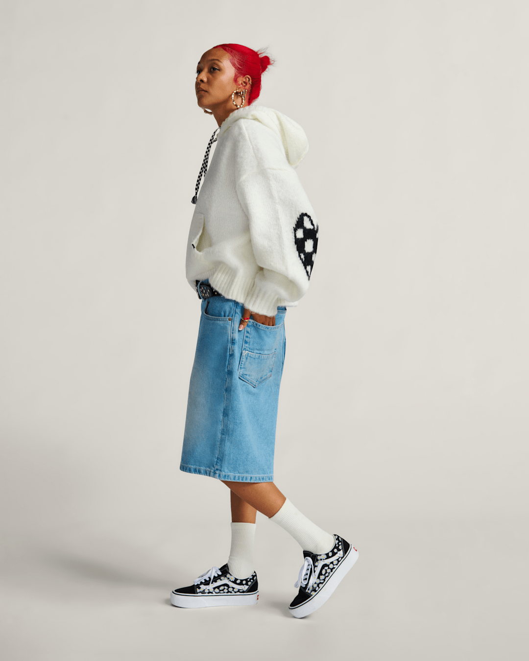 Vans Kawaii Hoodie in Marshmallow Beige