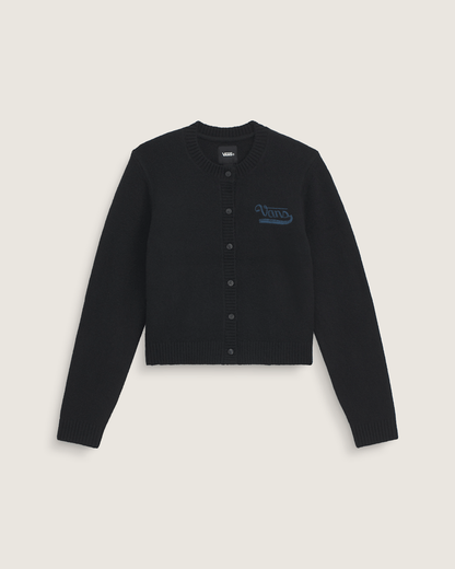 Vans Dolly Chain Stitch Cardigan Sweater in Black