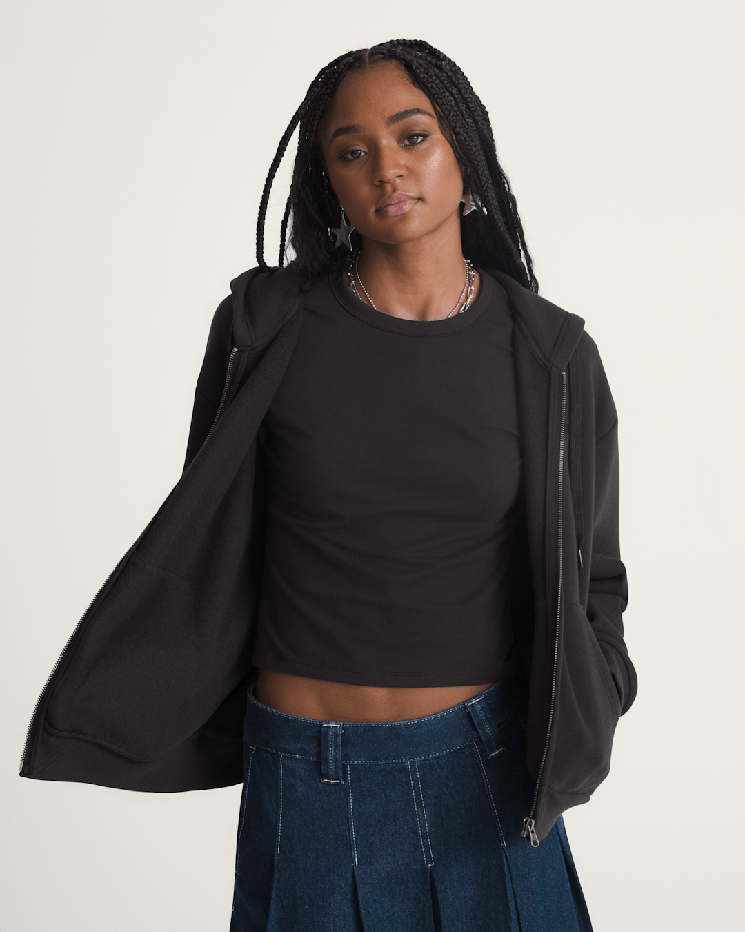 Vans Salton Full Zip Hoodie in Black