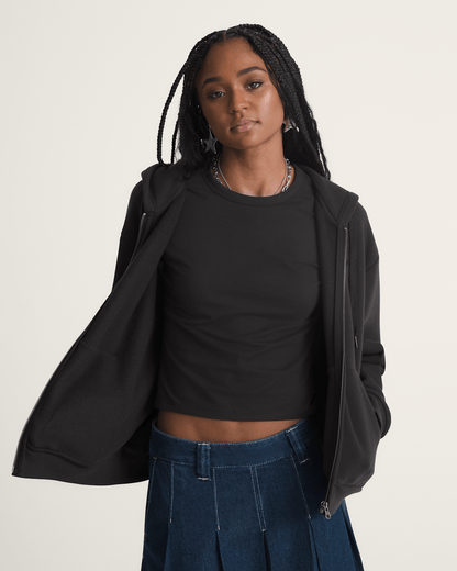 Vans Salton Full Zip Hoodie in Black