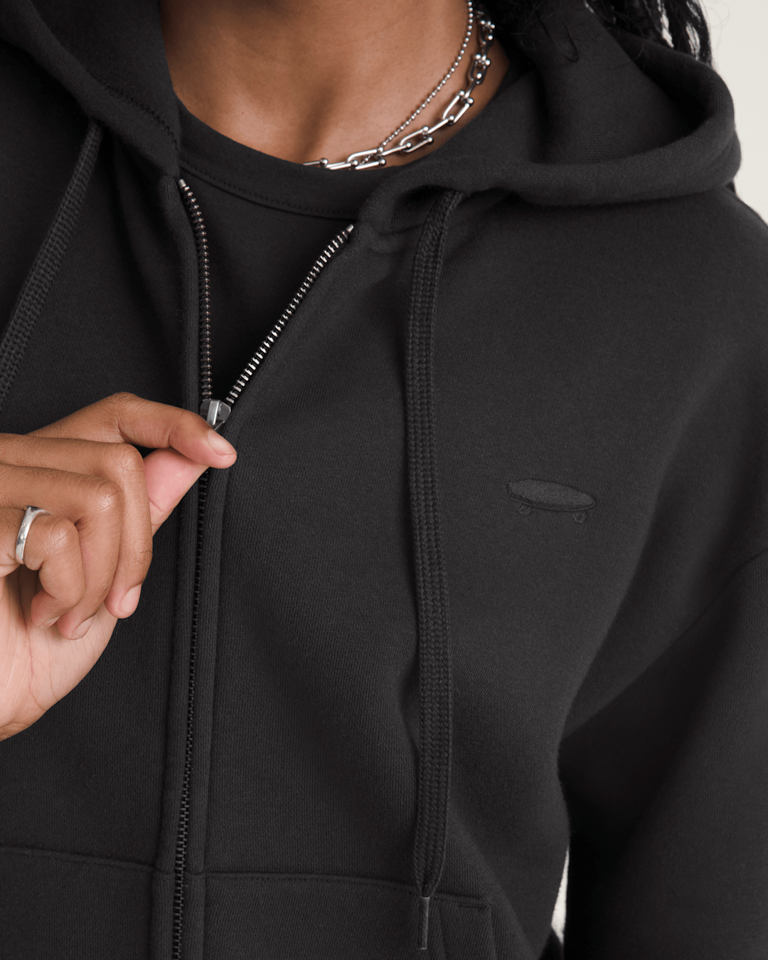 Vans Salton Full Zip Hoodie in Black