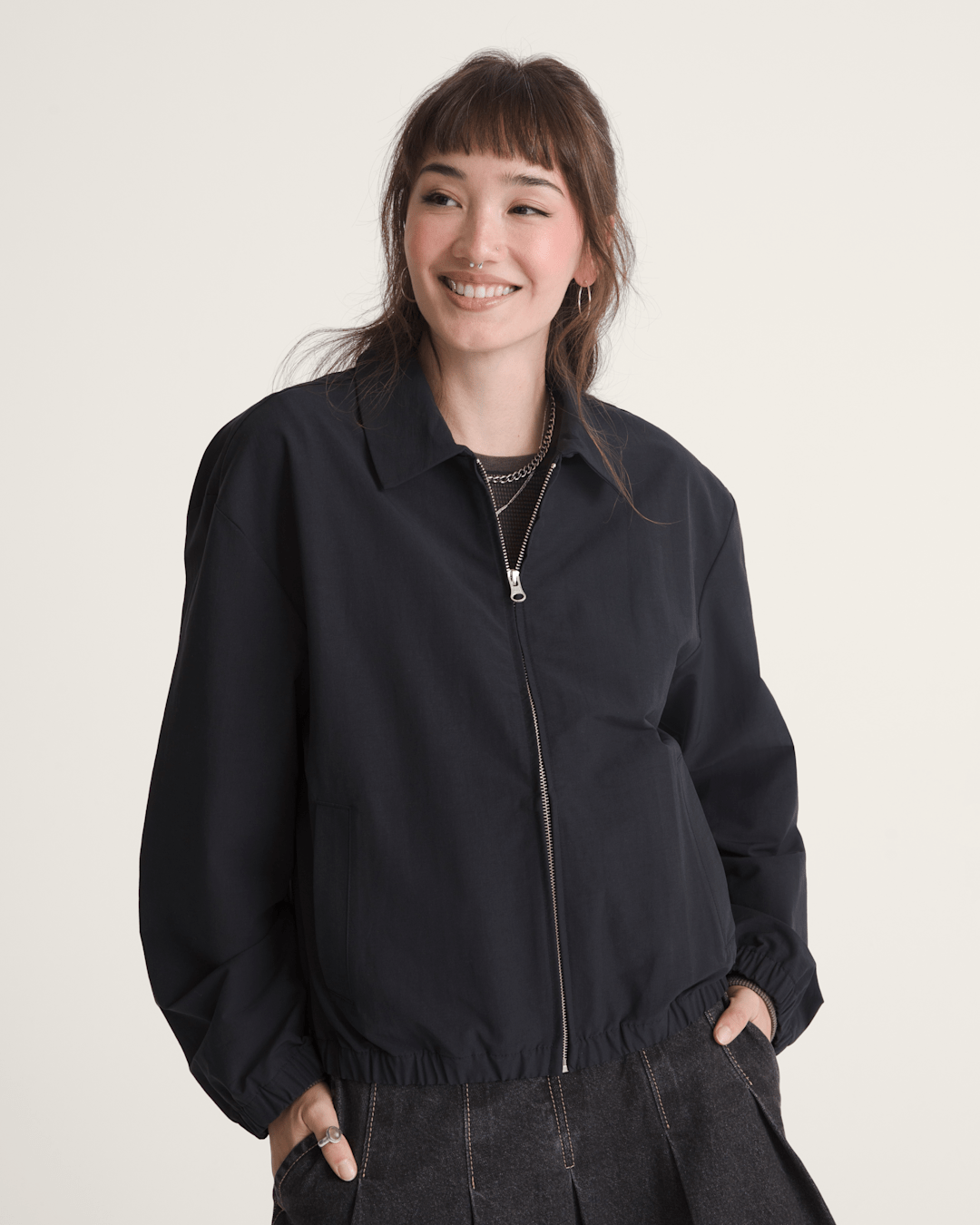 Vans Lightweight Bomber Jacket in Black