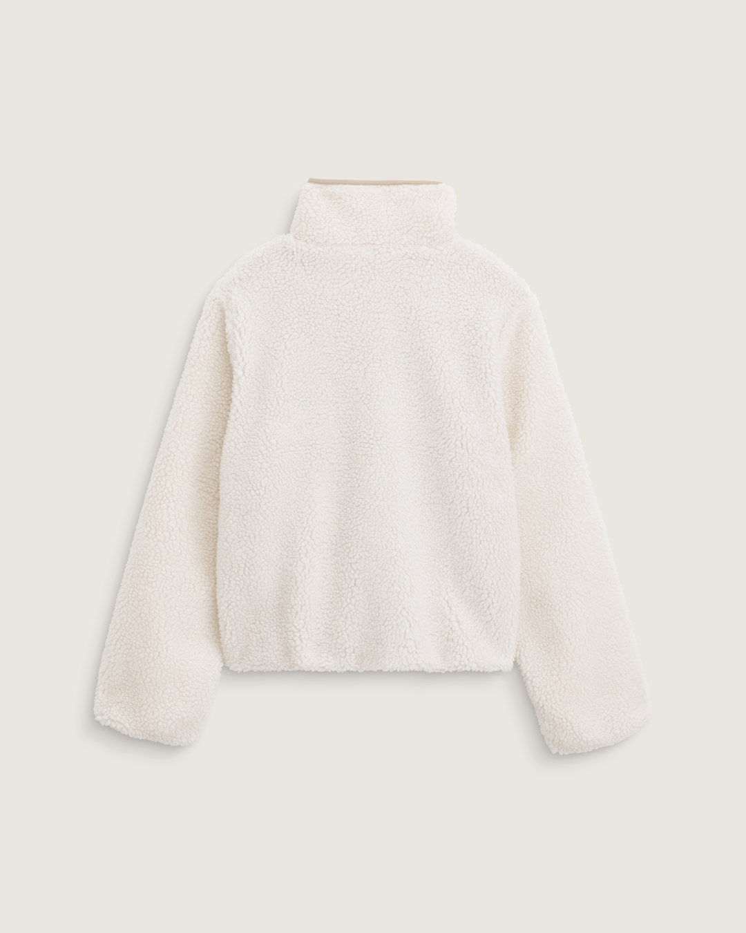 Vans Misty Fog High Pile Jacket in Egret Beige