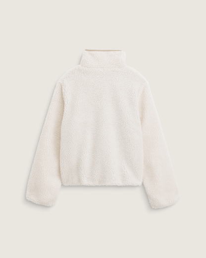 Vans Misty Fog High Pile Jacket in Egret Beige
