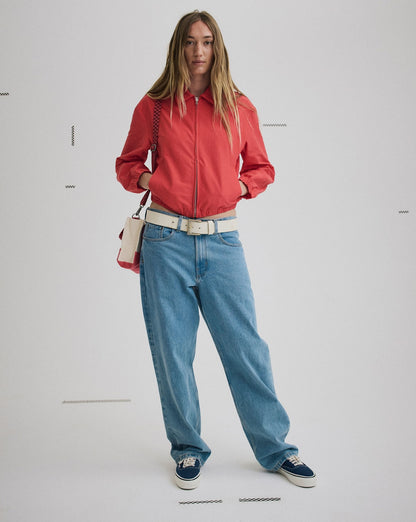 Vans Lightweight Bomber Jacket in Racing Red