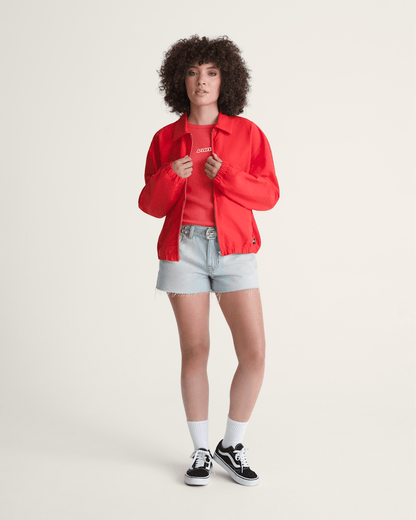 Vans Lightweight Bomber Jacket in Racing Red